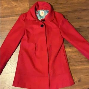 Red Coat w/Bow Detail